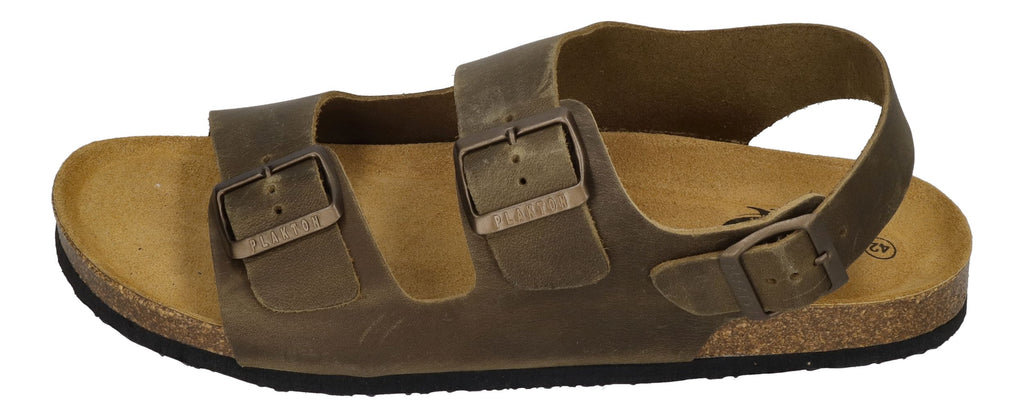 PLAKTON Herrenschuhe Sandalen - BAKU 175113 - kaki