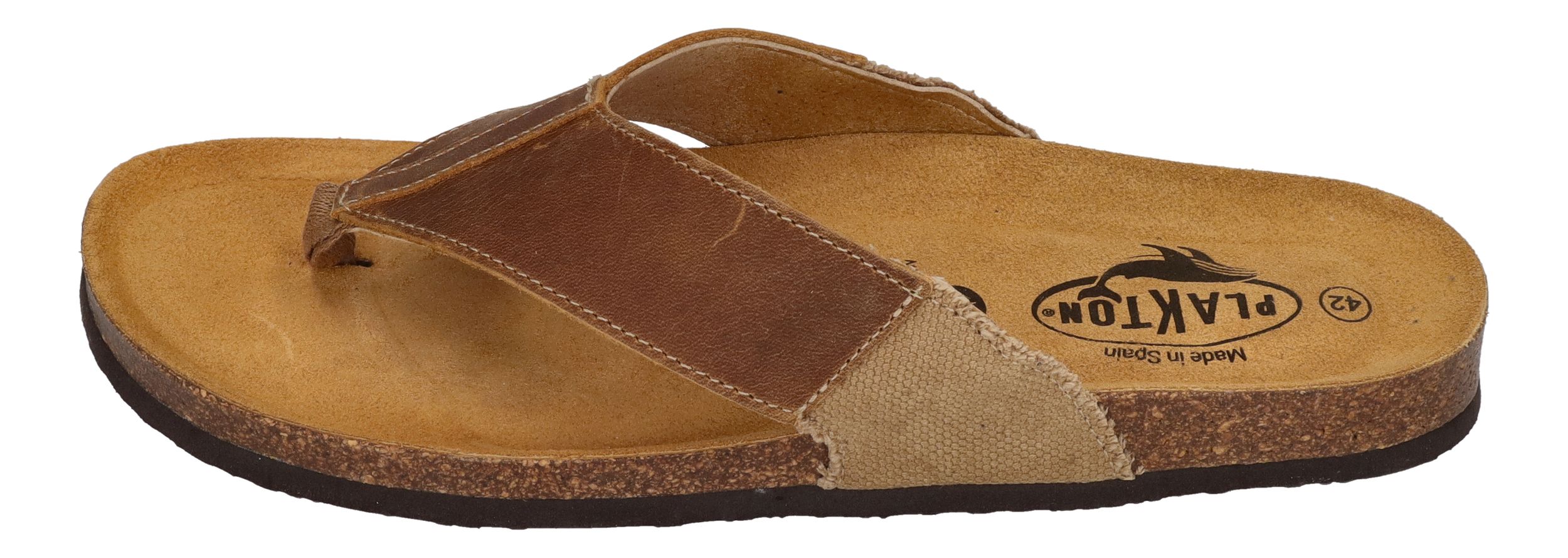 PLAKTON Herrenschuhe Zehentrenner BORNEO 175531- beige