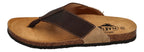 PLAKTON Herrenschuhe Zehentrenner BORNEO 175531- marron