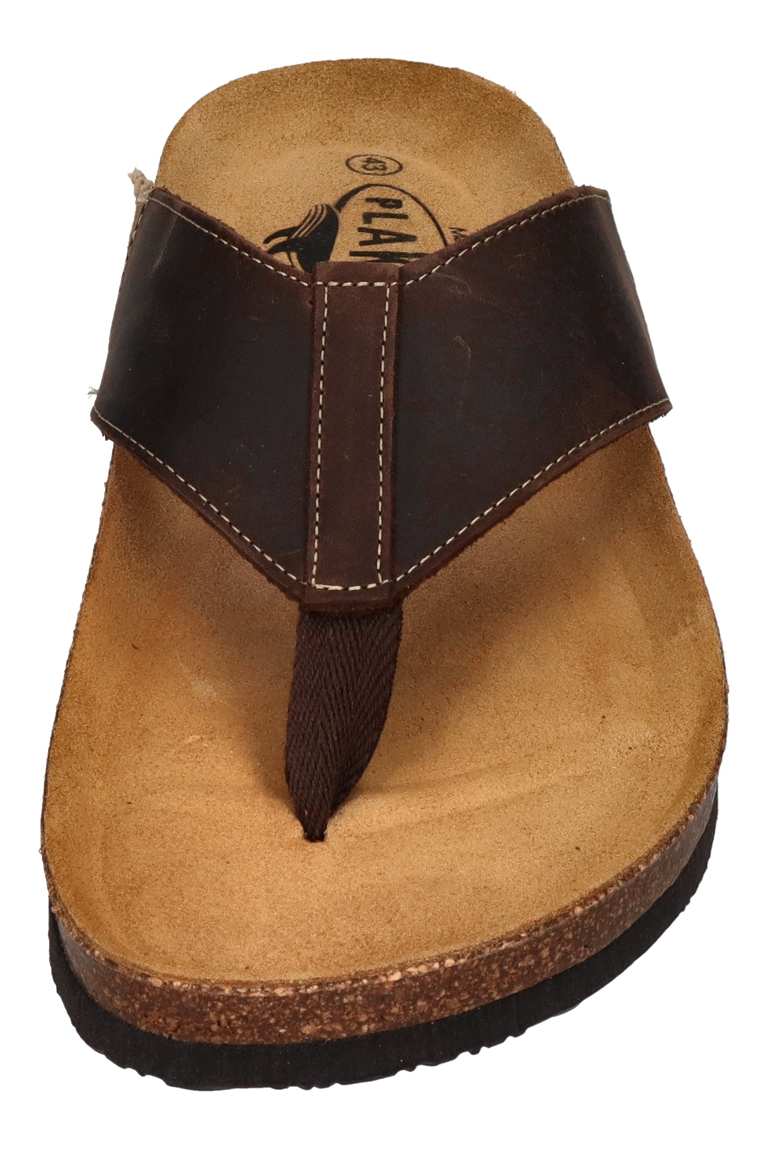 PLAKTON Herrenschuhe Zehentrenner BORNEO 175531- marron