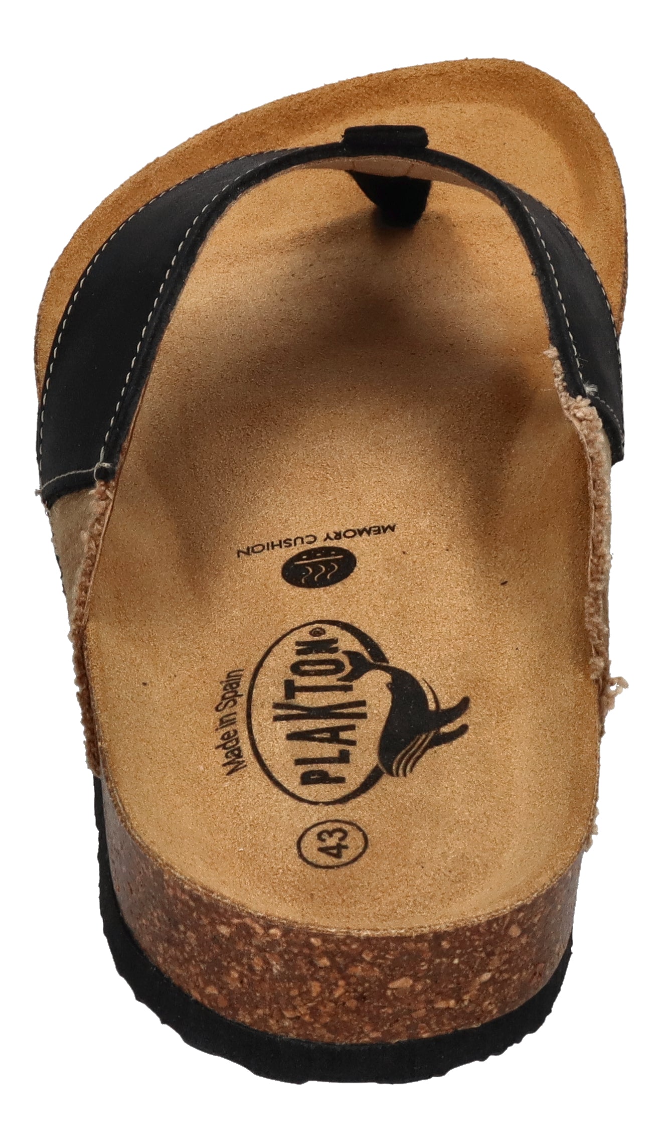PLAKTON Herrenschuhe Zehentrenner BORNEO 175531- negro