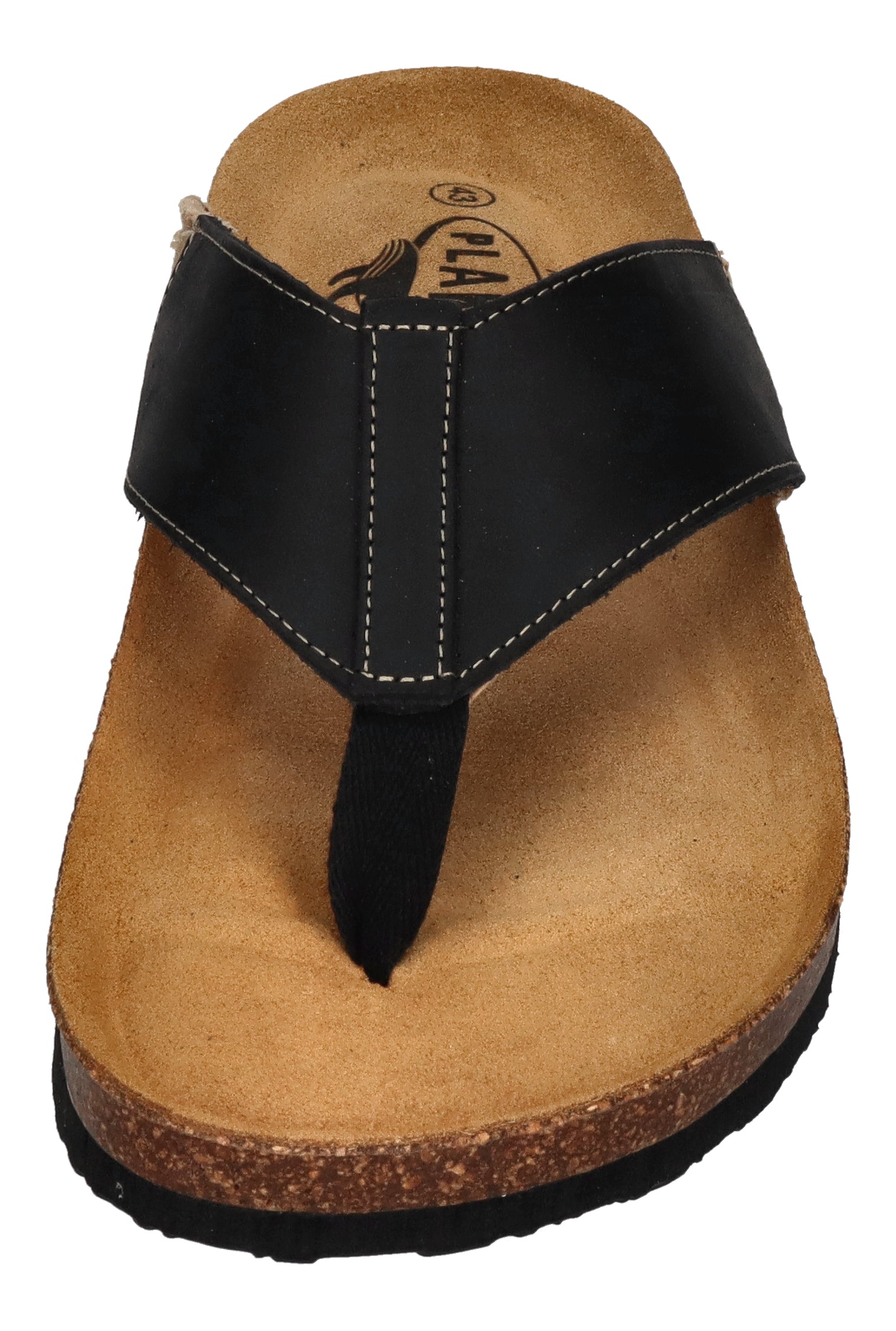 PLAKTON Herrenschuhe Zehentrenner BORNEO 175531- negro