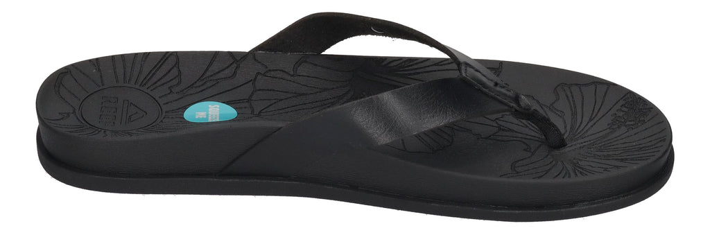 REEF Damenschuhe Zehentrenner - CUSHION PORTO CRUZ - black night