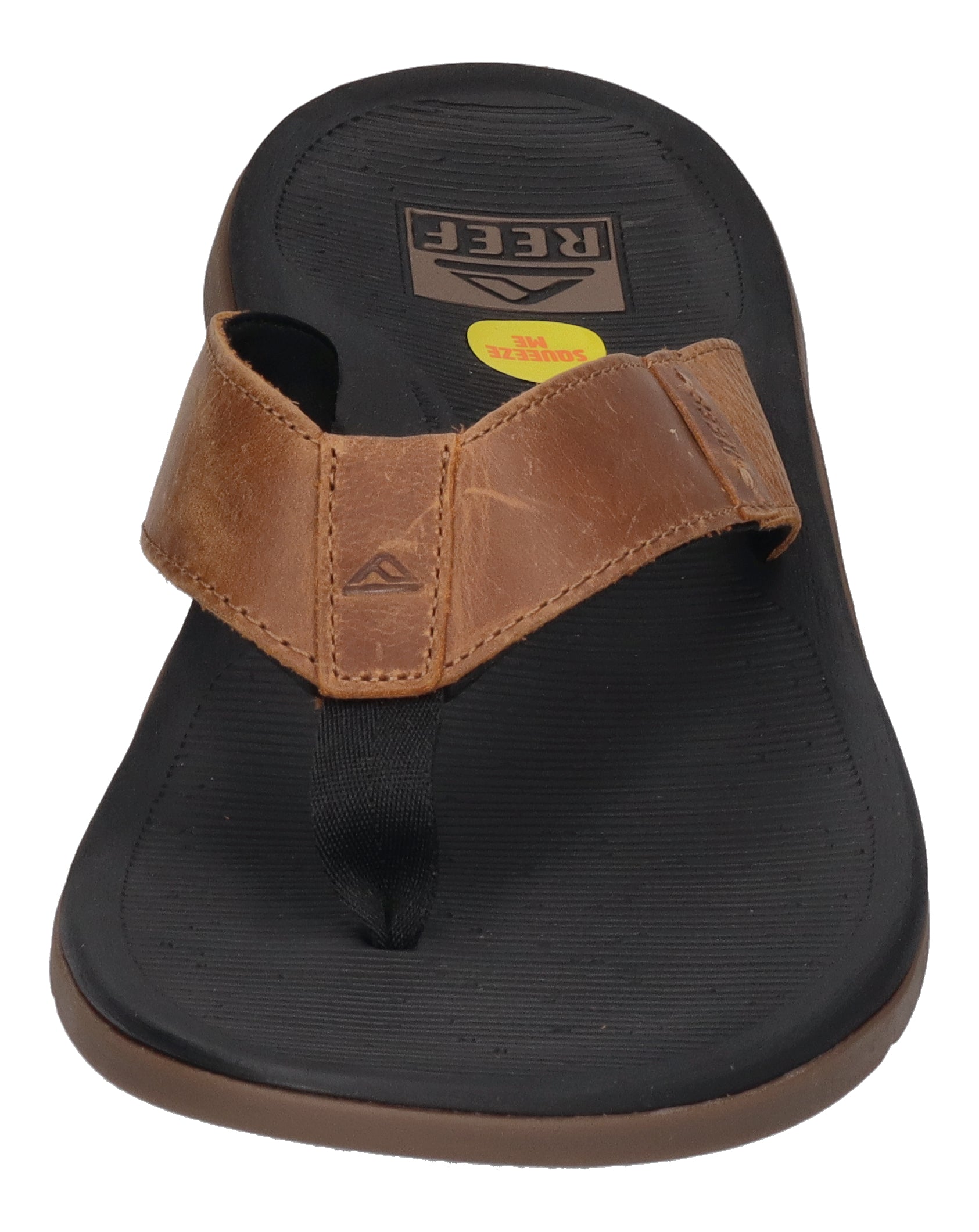 REEF Herrenschuhe Zehentrenner - SANTA ANA - black and tan
