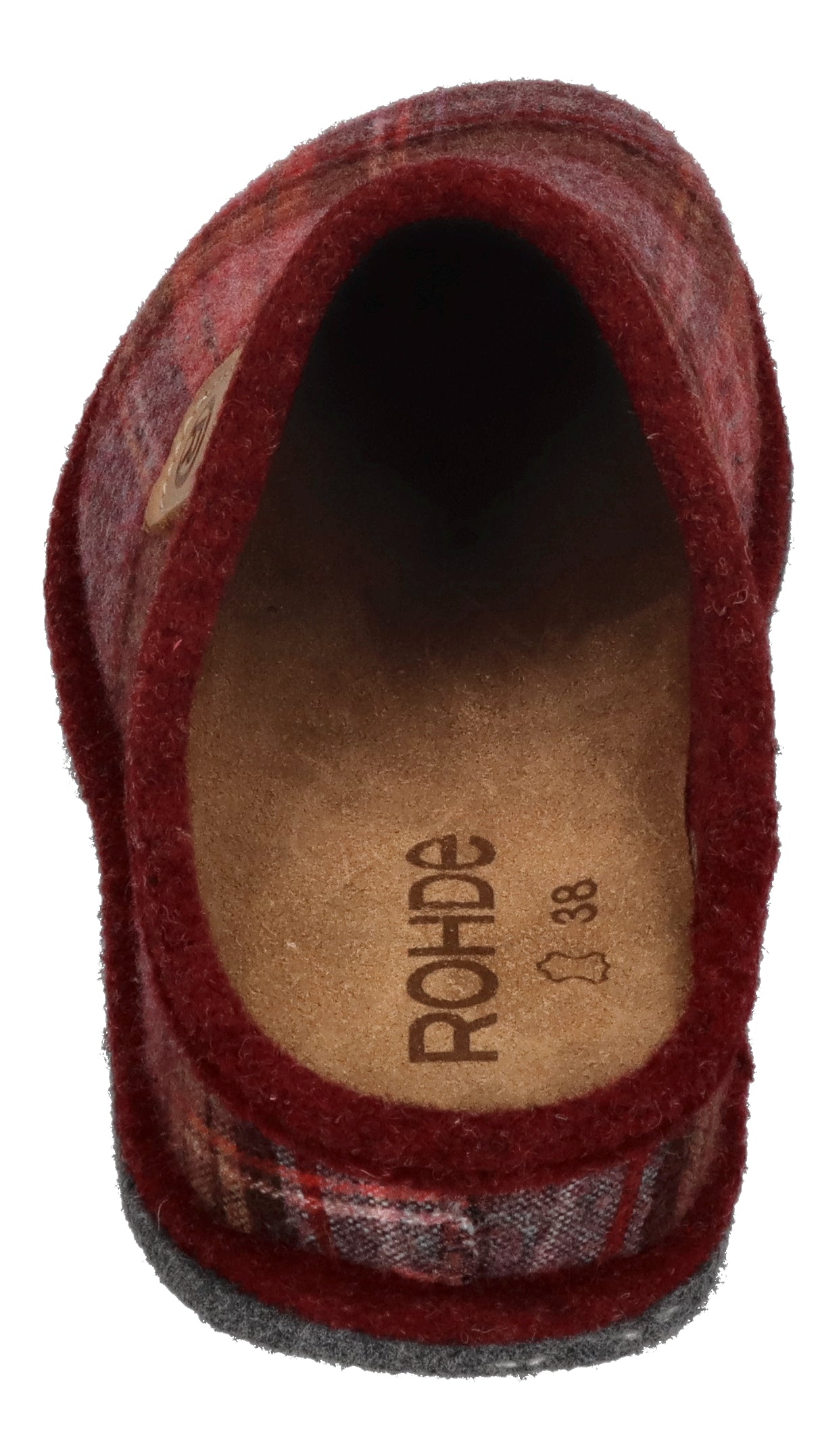 ROHDE Damen Hausschuhe - LUCCA-D 6821-48 Weinrot