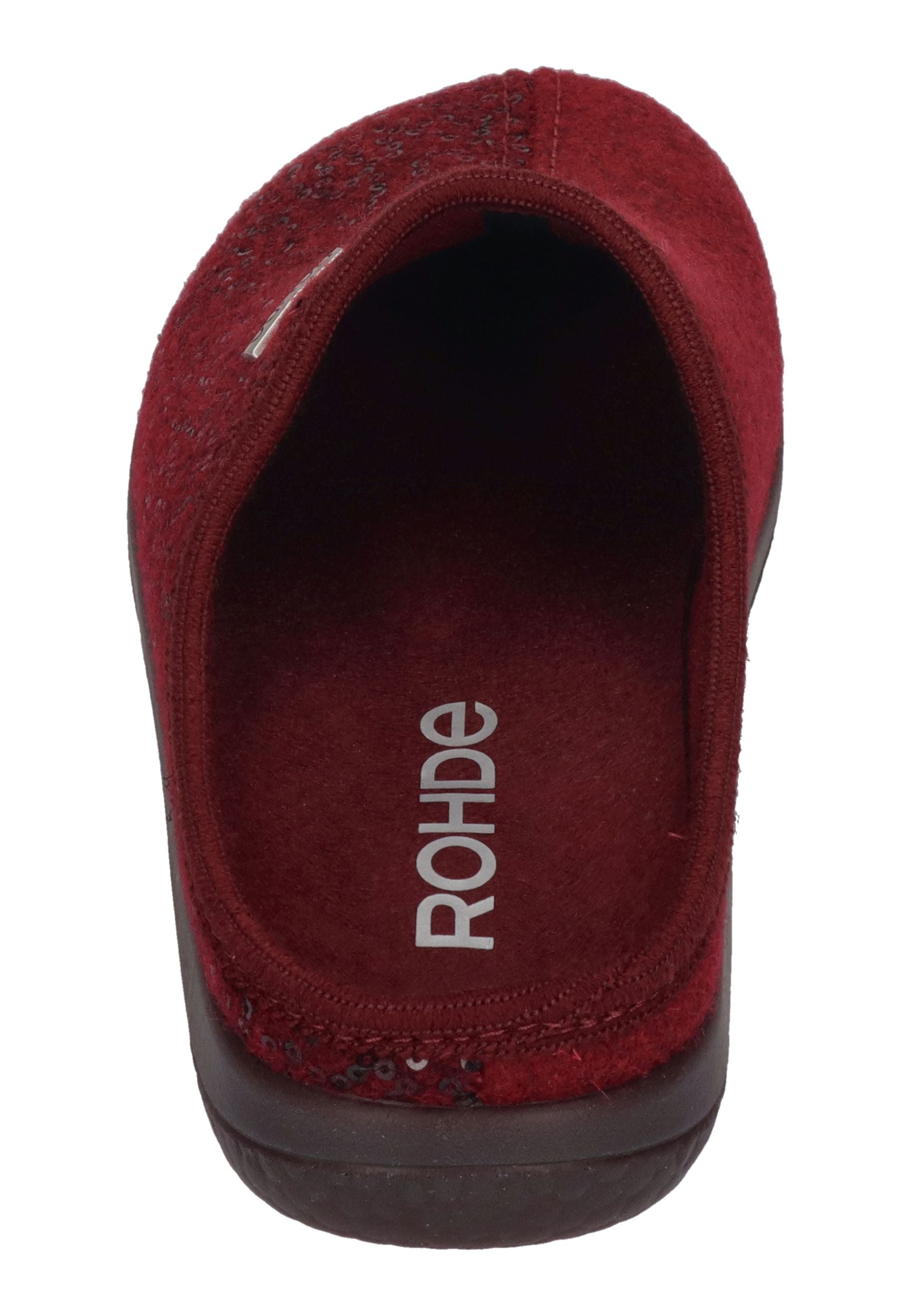 ROHDE Damenschuhe Hausschuhe - BARI 6550-48 weinrot