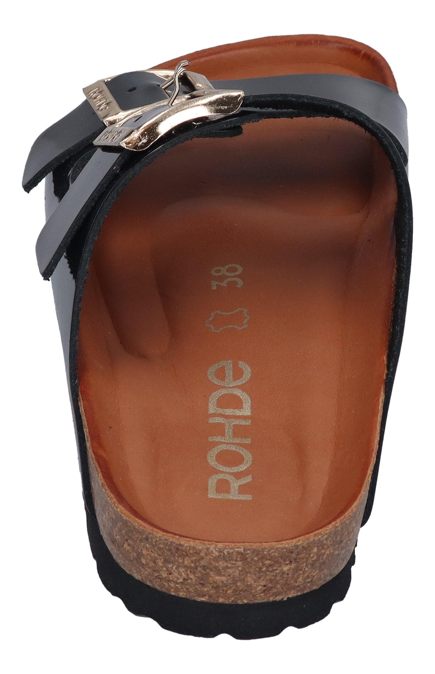 ROHDE Damenschuhe - Pantoletten ALBA 5636 Schwarz Lack