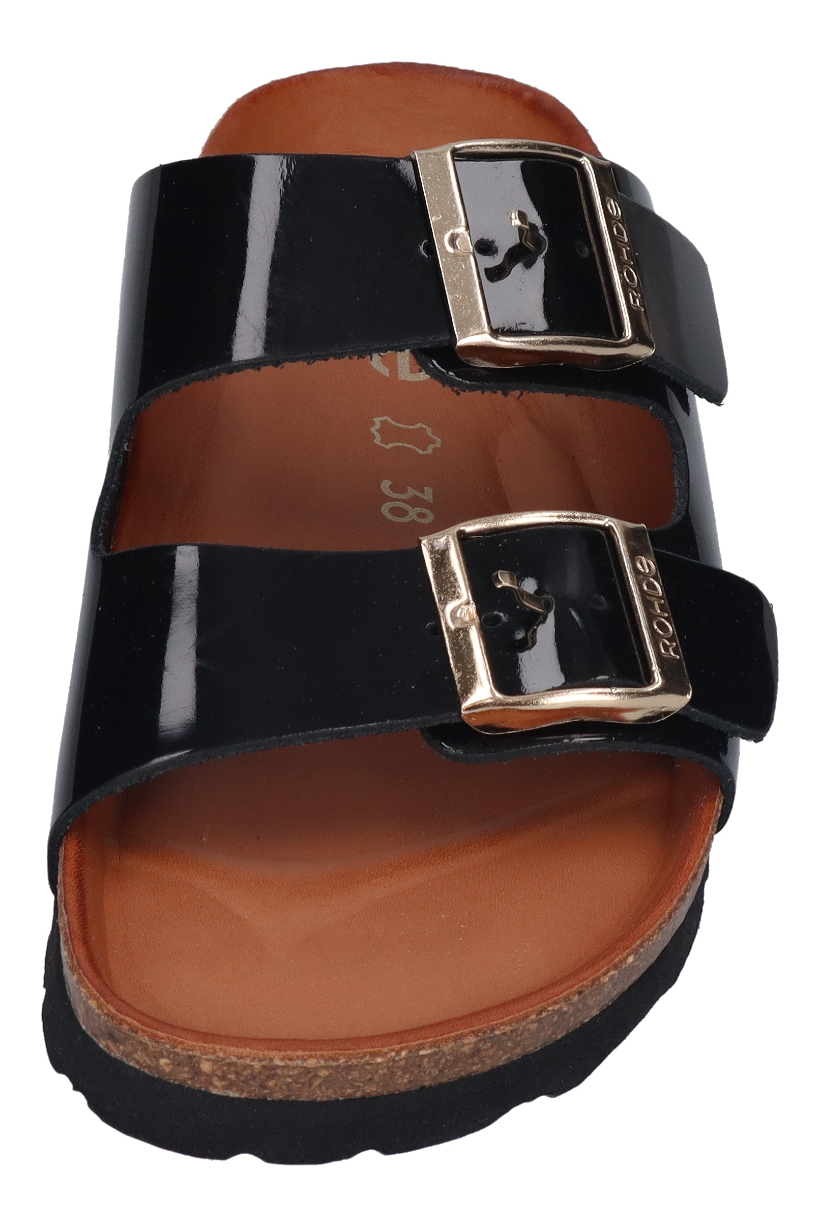 ROHDE Damenschuhe - Pantoletten ALBA 5636 Schwarz Lack