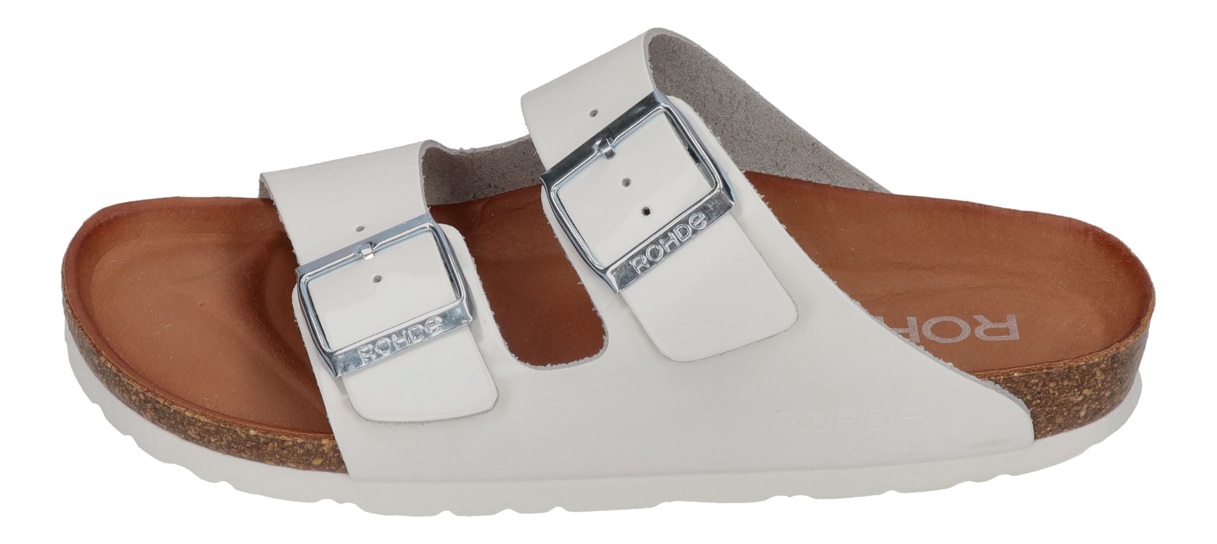 ROHDE Damenschuhe - Pantoletten ALBA 5636 Weiss Lack