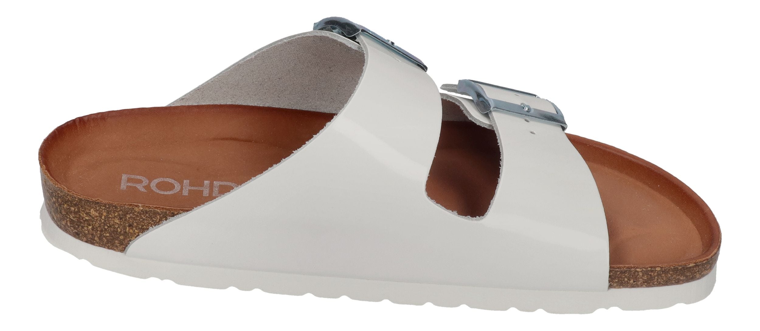 ROHDE Damenschuhe - Pantoletten ALBA 5636 Weiss Lack