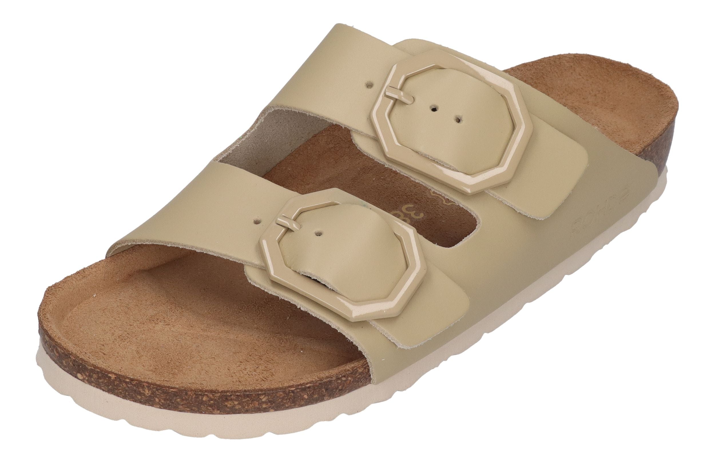ROHDE Damenschuhe - Pantoletten ALBA - 5640 leinen