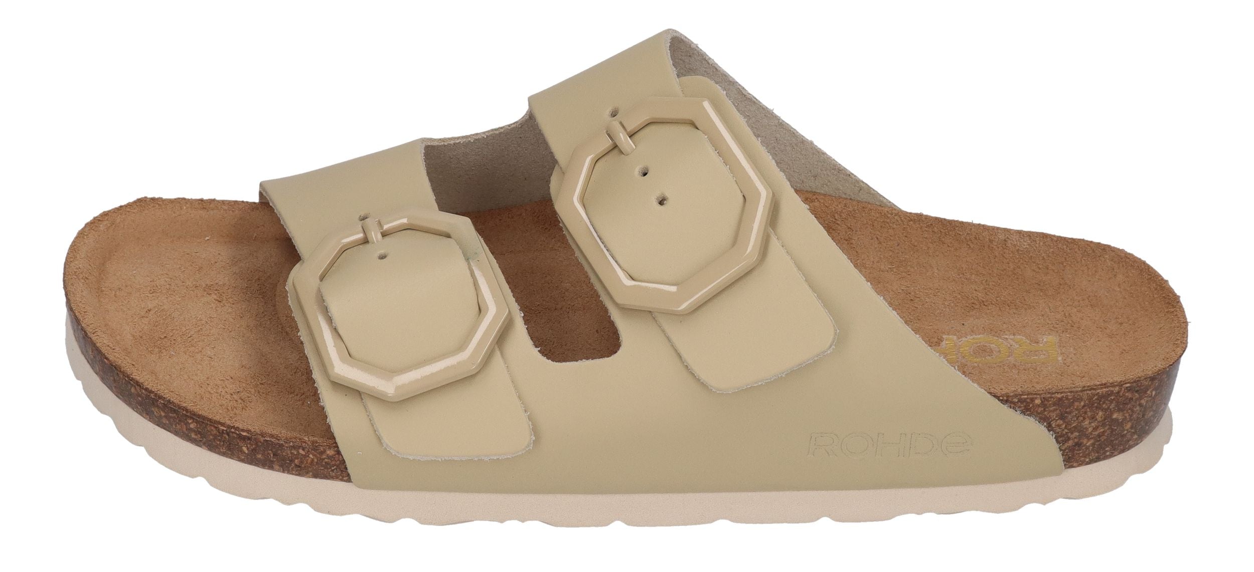 ROHDE Damenschuhe - Pantoletten ALBA - 5640 leinen