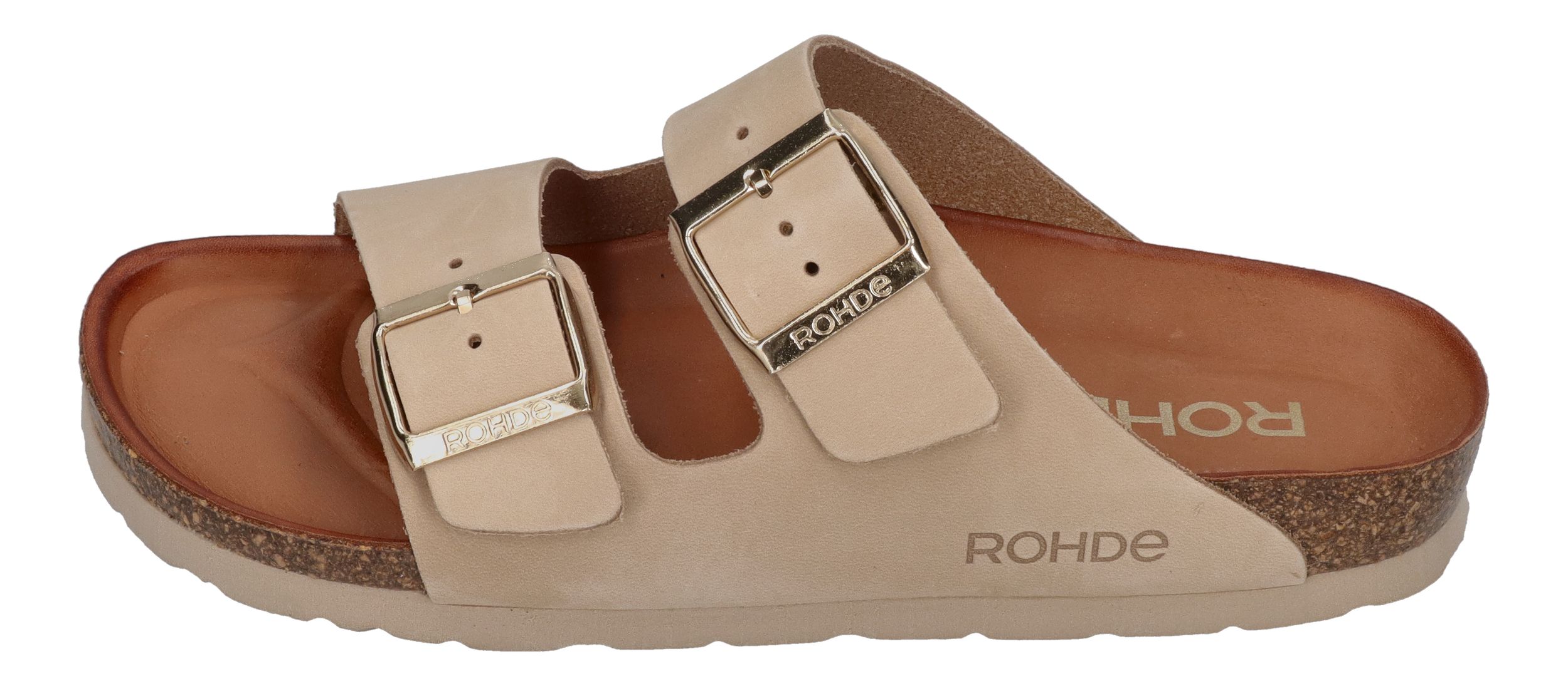 ROHDE Damenschuhe - Pantoletten ALBA 5650 - sahara