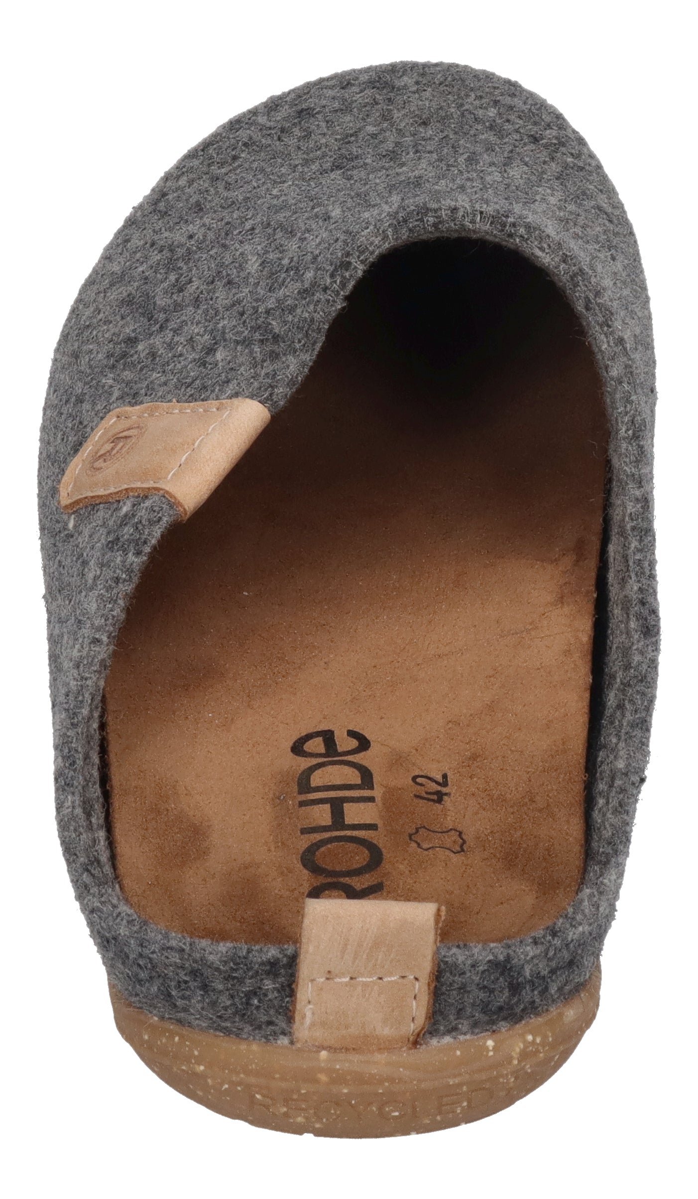 ROHDE Herrenschuhe Hausschuhe TIVOLI-H 6920-80 grau