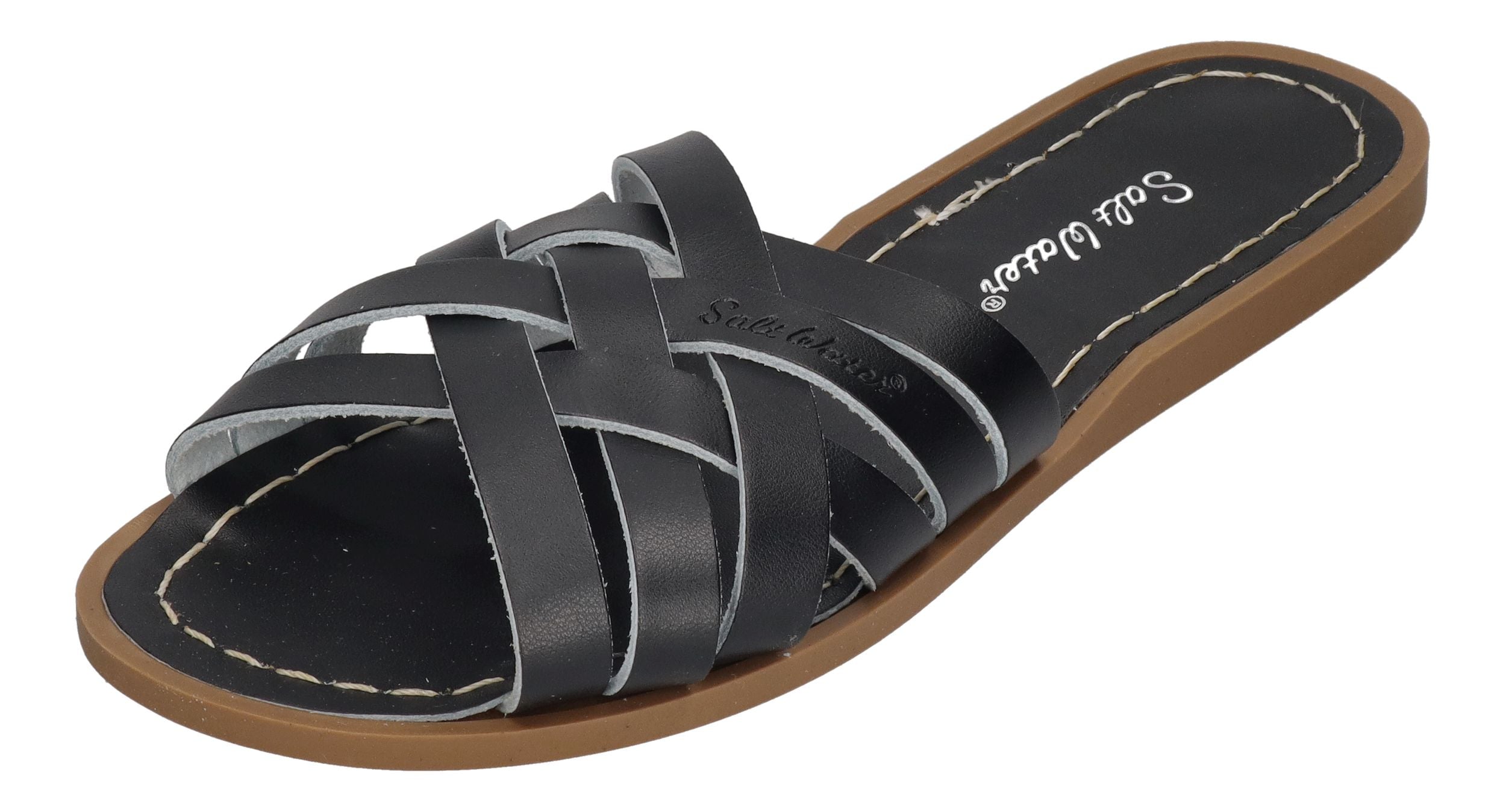 SALT WATER SANDALS - Pantoletten RETRO SLIDE 6606 black