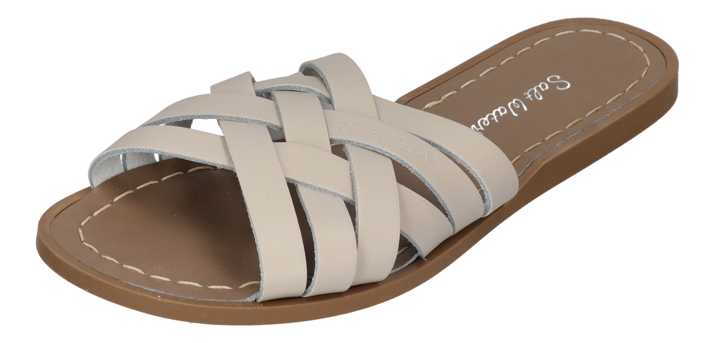 SALT WATER SANDALS - Pantoletten RETRO SLIDE 6633 stone