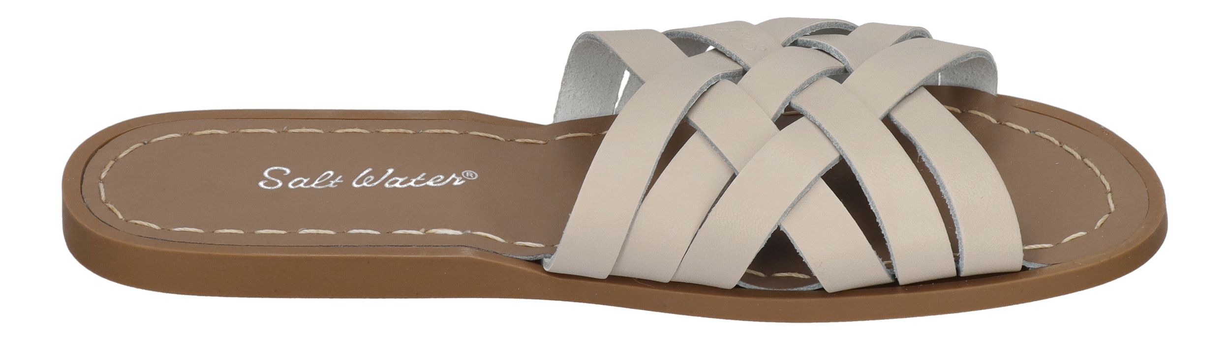 SALT WATER SANDALS - Pantoletten RETRO SLIDE 6633 stone
