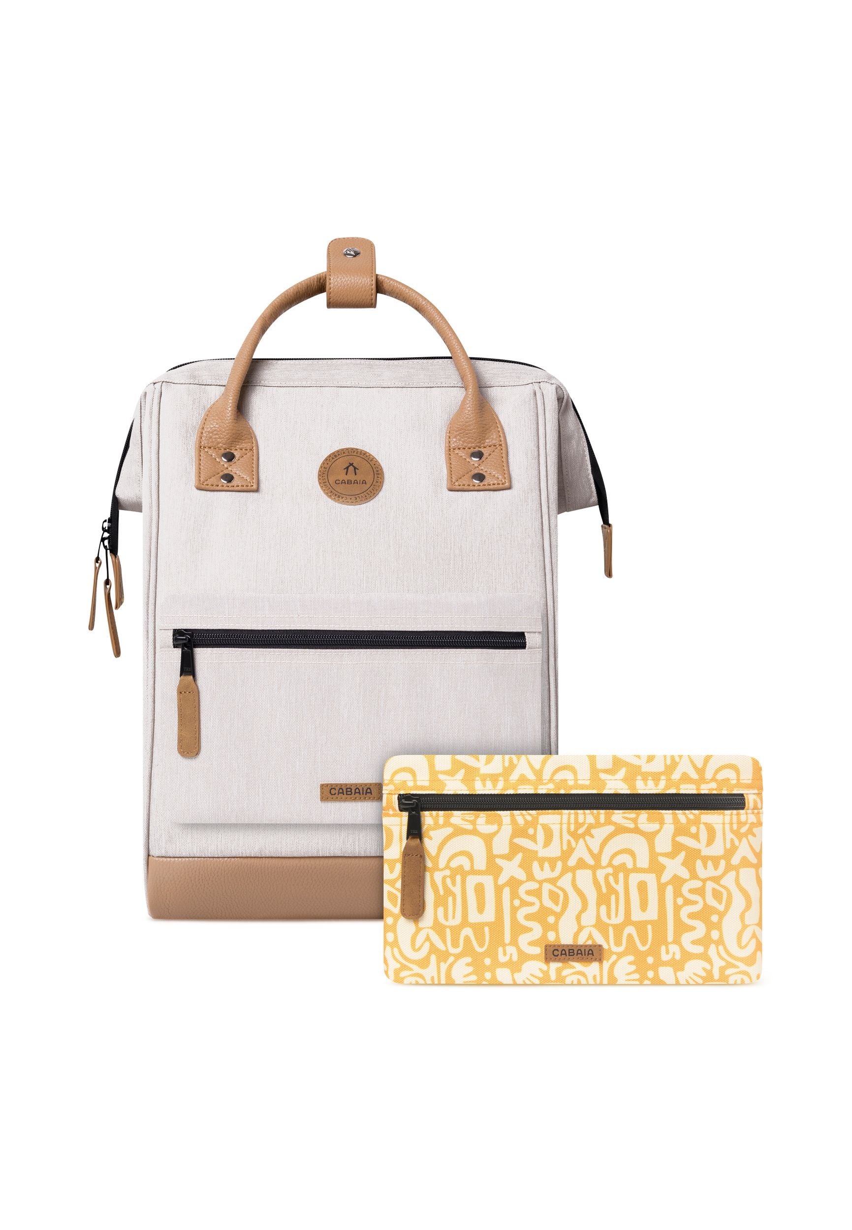 CABAIA Rucksack Adventurer AREQUIPA Medium creme meliert