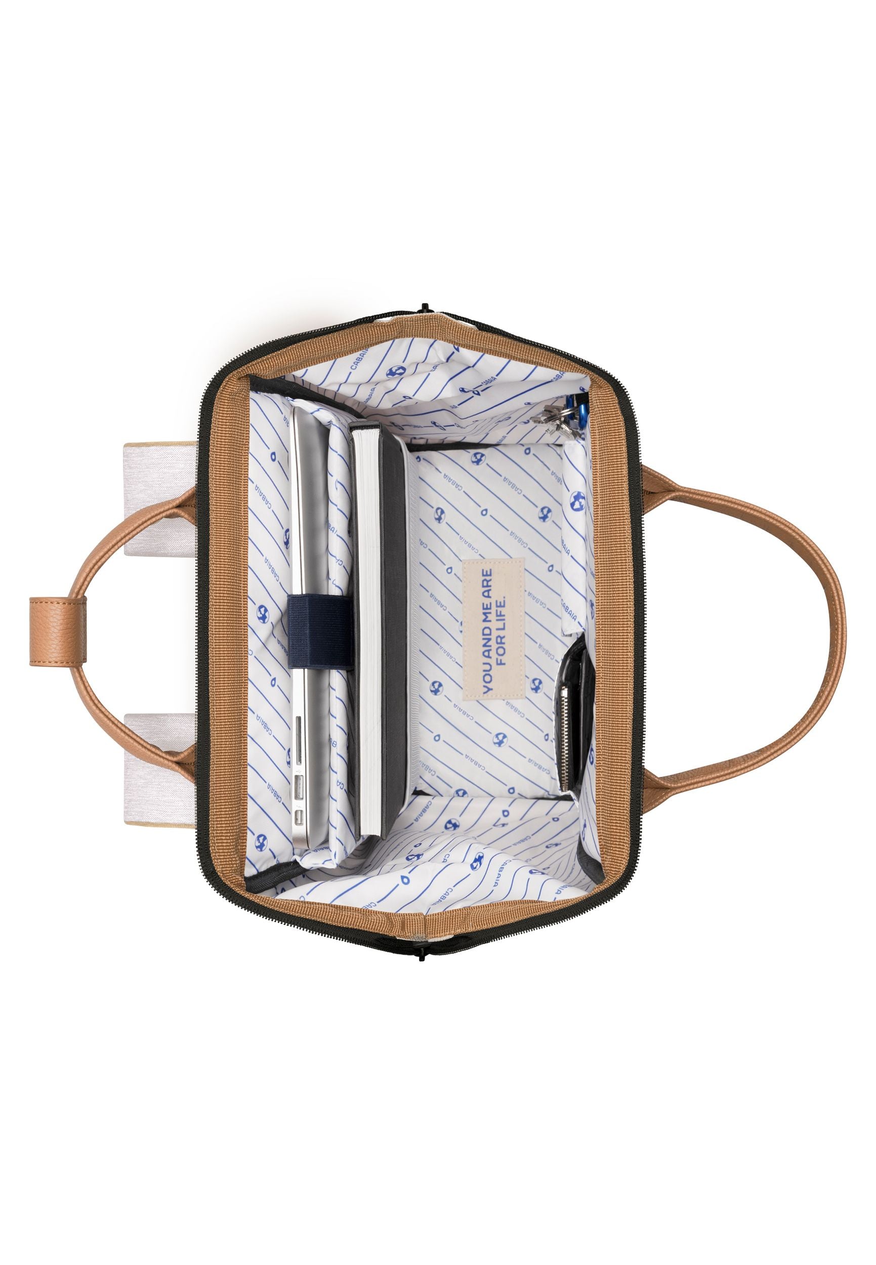 CABAIA Rucksack Adventurer AREQUIPA Medium creme meliert