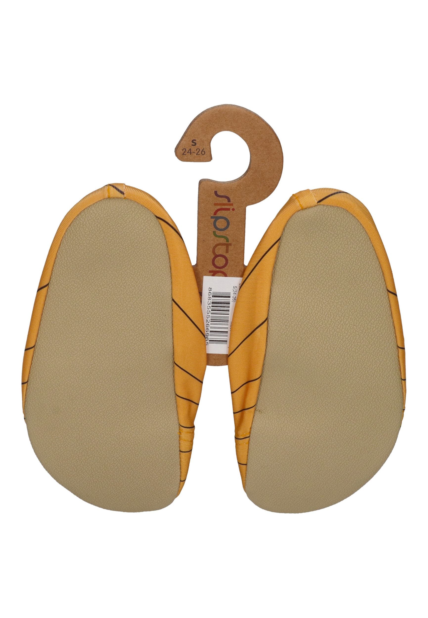 SLIPSTOP Kinder Hausschuhe Badeschuhe LEO Löwe gelb