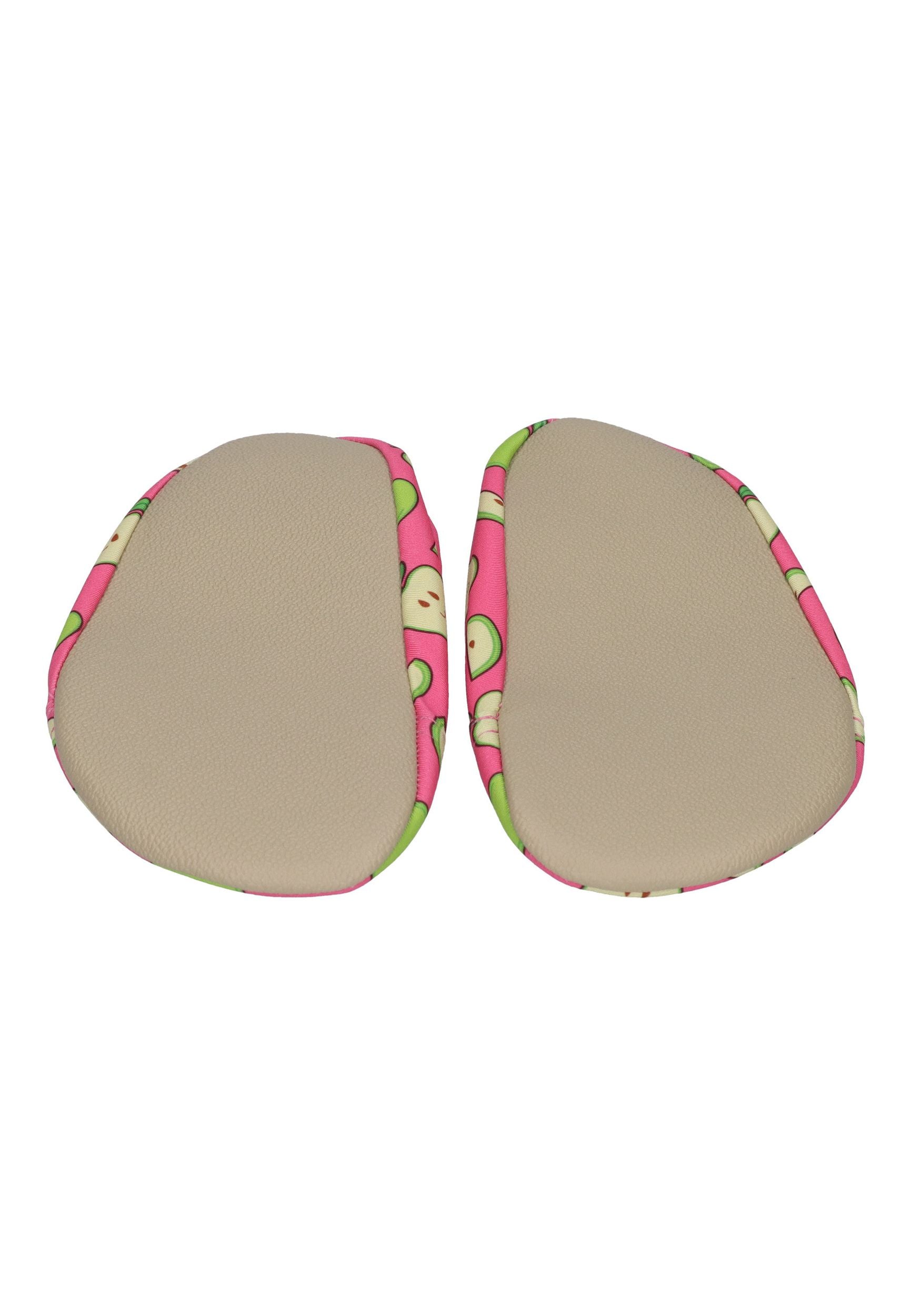 SLIPSTOP Kinder Hausschuhe Badeschuhe VERDE Äpfel pink