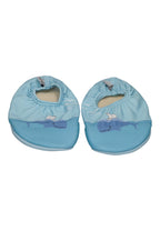 SLIPSTOP Kinder Hausschuhe Badeschuhe ALASKA Eisbär und Wal blue