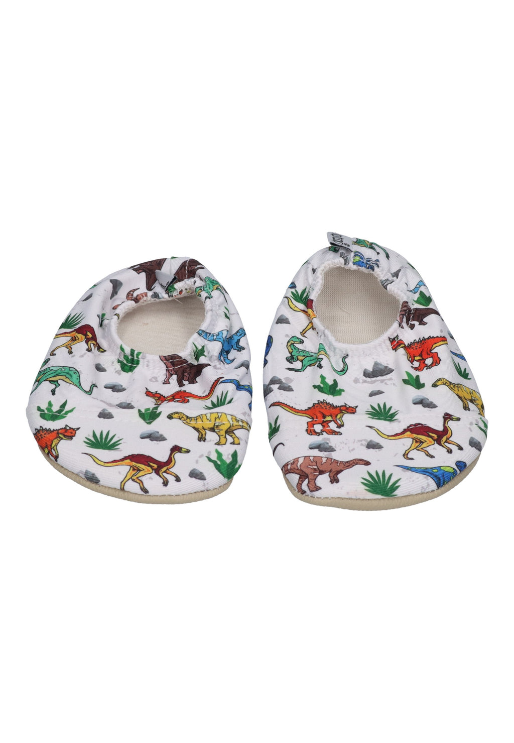 SLIPSTOP Kinder Hausschuhe Badeschuhe ARIZONA Dino white