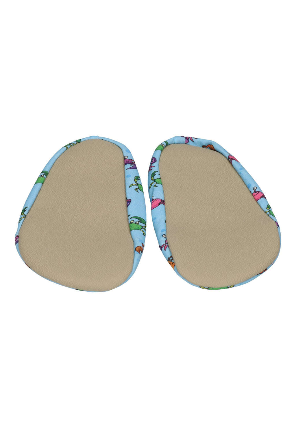 SLIPSTOP Kinder Hausschuhe Badeschuhe BUBBA Krabben Blau