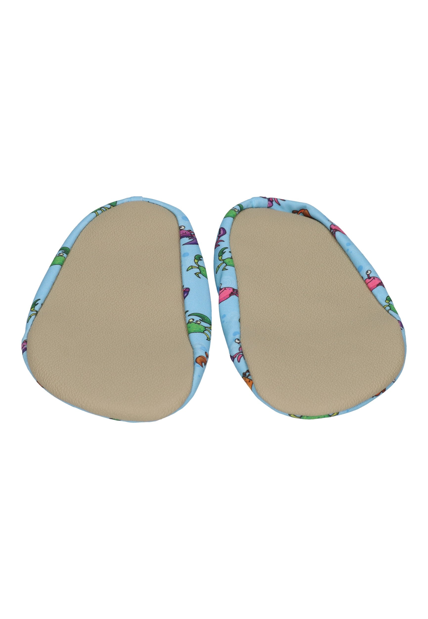 SLIPSTOP Kinder Hausschuhe Badeschuhe BUBBA Krabben Blau