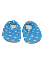 SLIPSTOP Kinder Hausschuhe Badeschuhe CLOUDS Wolke blue