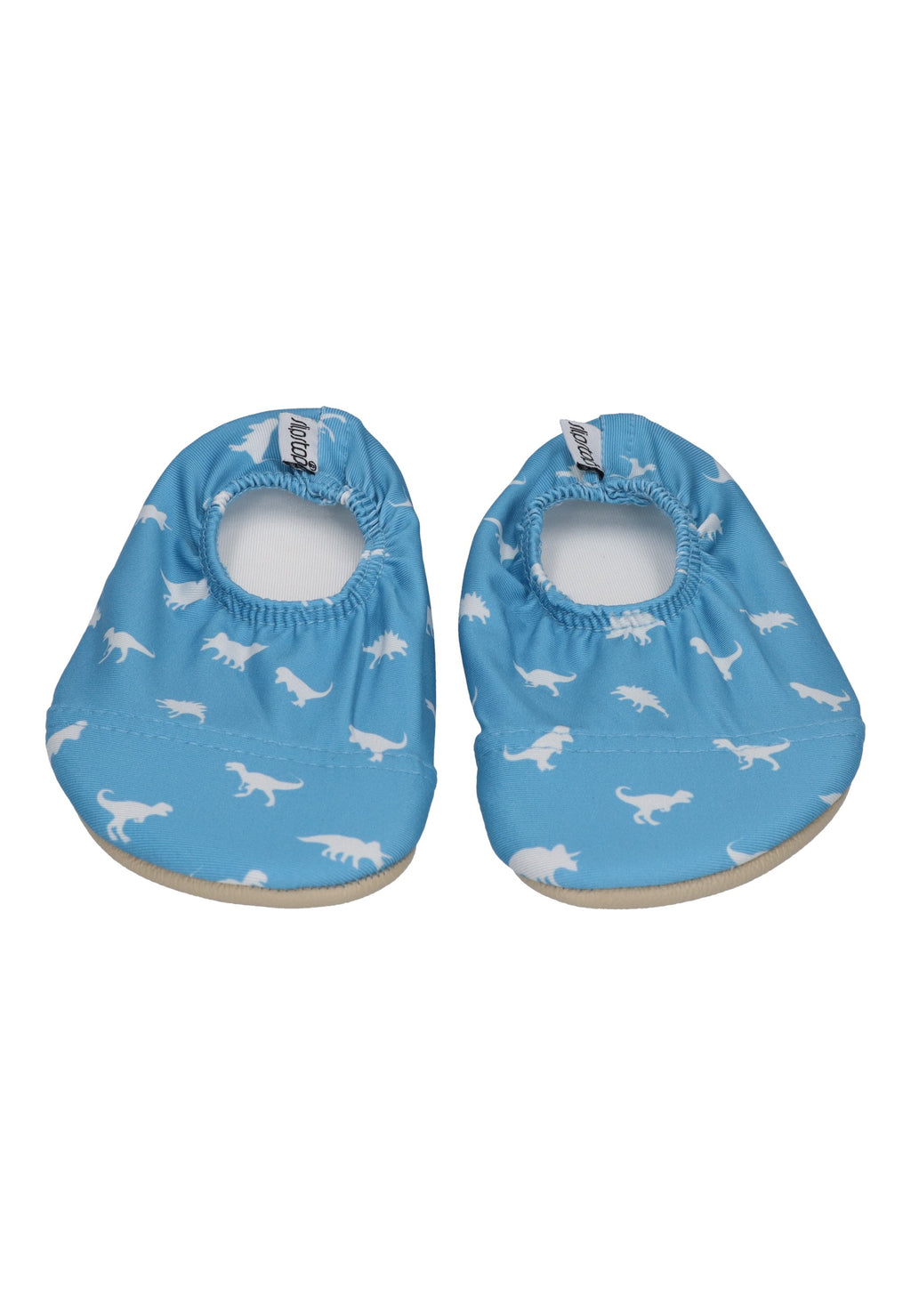 SLIPSTOP Kinder Hausschuhe Badeschuhe DINO PETROL Dinosaurier blau