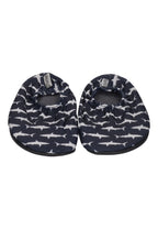 SLIPSTOP Kinder Hausschuhe Badeschuhe DIVE Haie navy