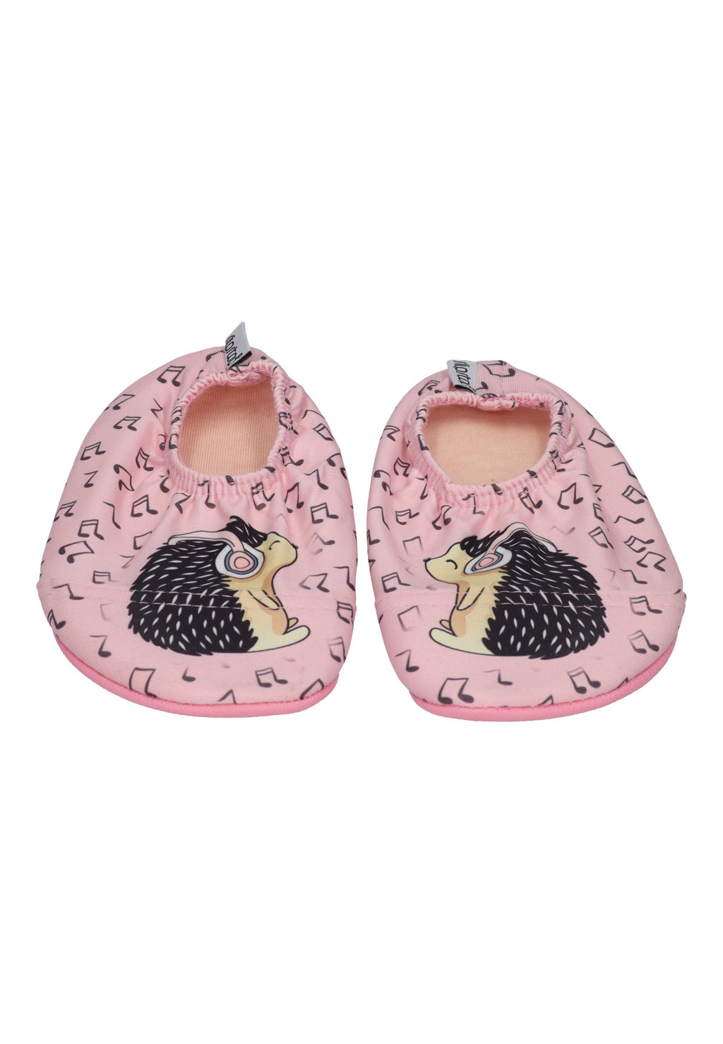 SLIPSTOP Kinder Hausschuhe Badeschuhe DJ Igel rosa
