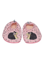 SLIPSTOP Kinder Hausschuhe Badeschuhe DJ Igel rosa