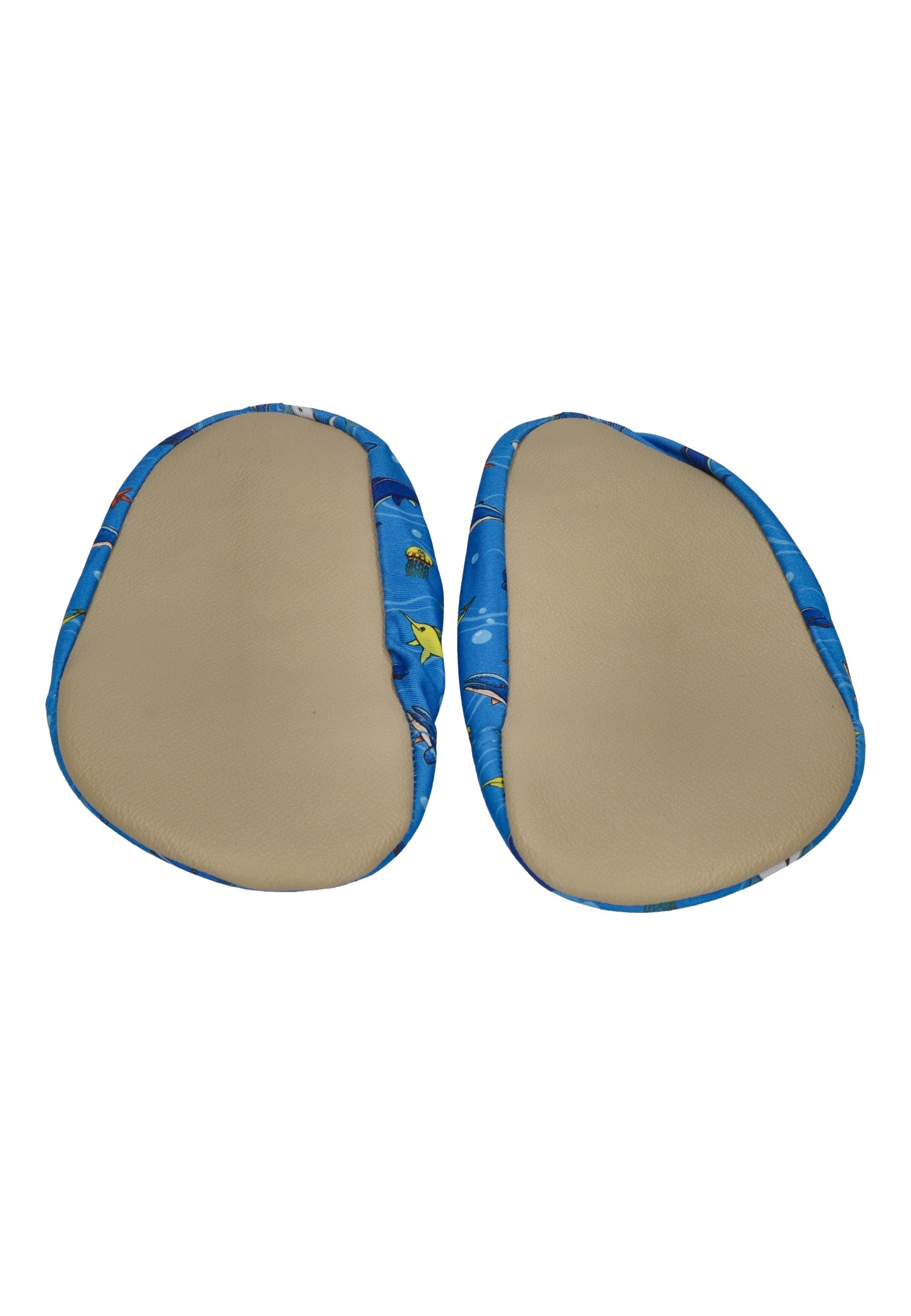 SLIPSTOP Kinder Hausschuhe Badeschuhe OLYMPOS Meerestiere blue