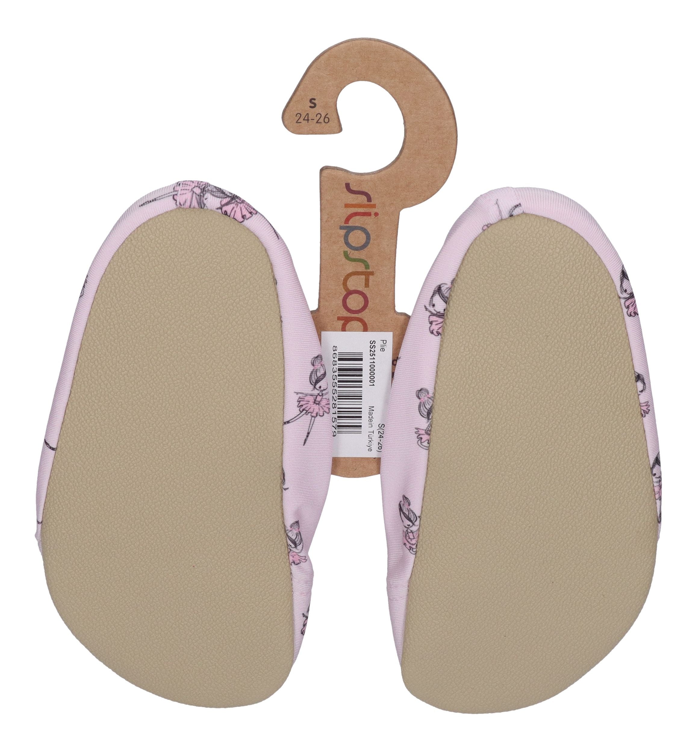 SLIPSTOP Kinder Hausschuhe Badeschuhe PLIE Ballerinas Rosa