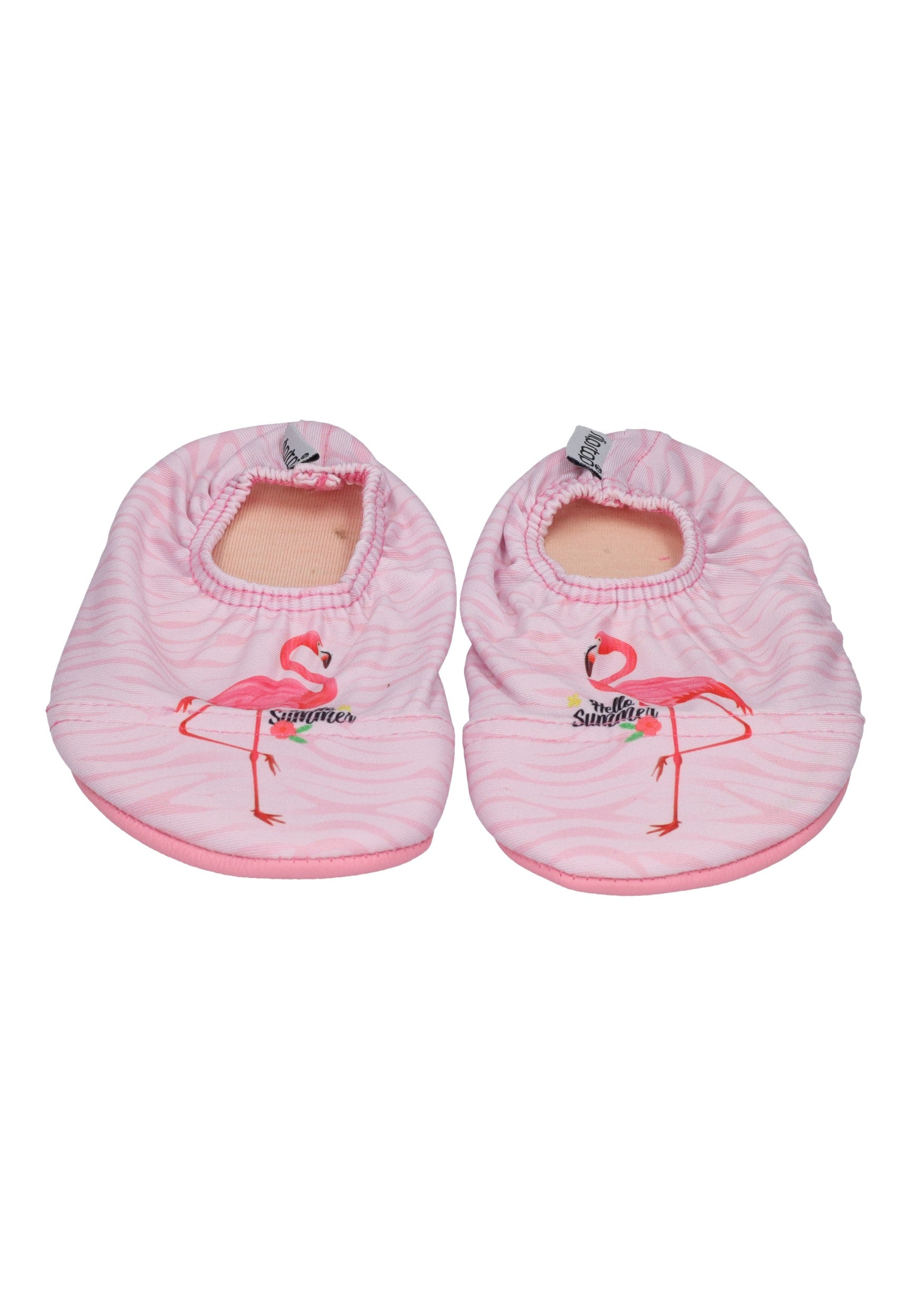 SLIPSTOP Kinder Hausschuhe Badeschuhe ROMANTIK Flamingo rosa