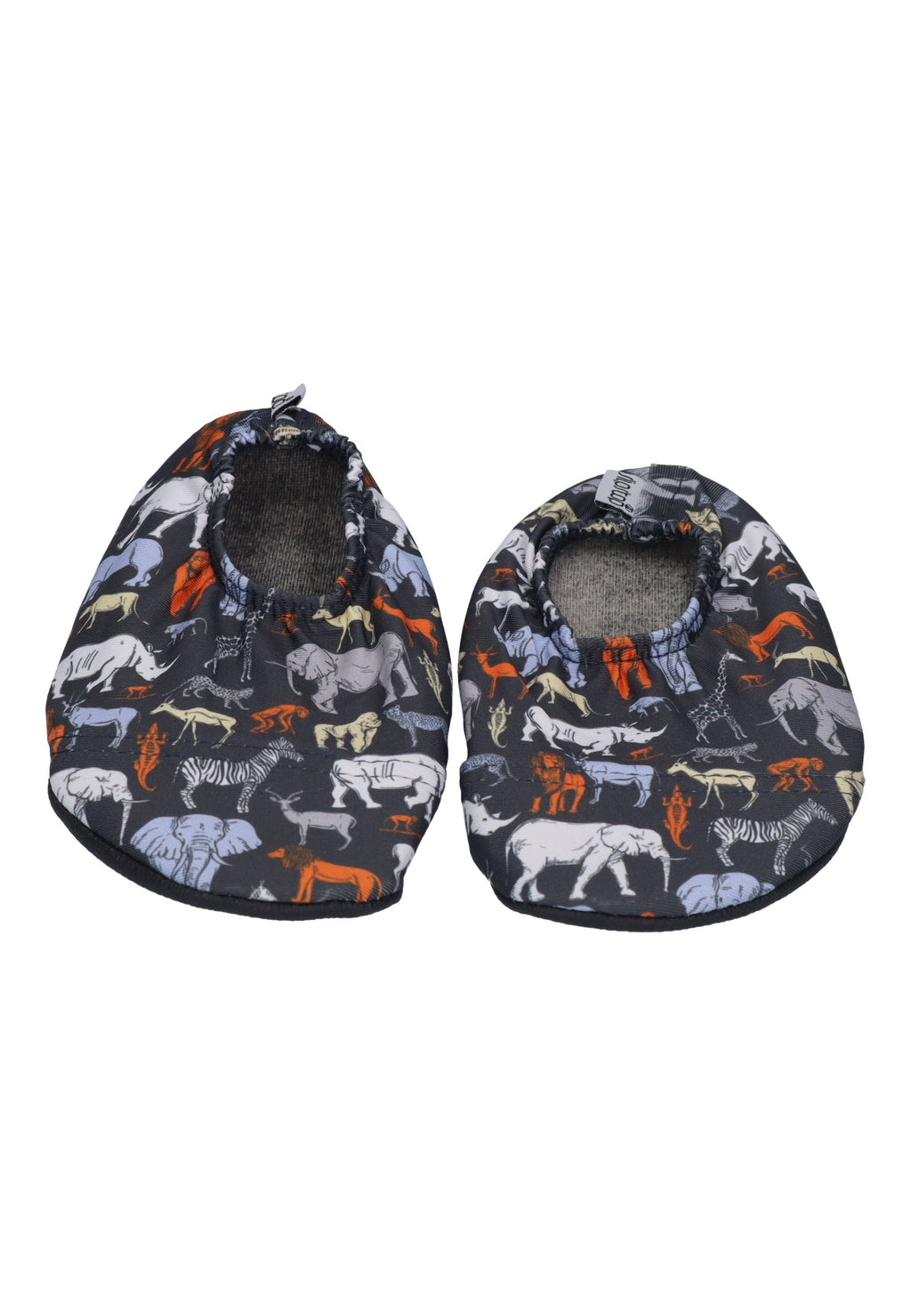 SLIPSTOP Kinder Hausschuhe Badeschuhe SAVANA Tiere bunt