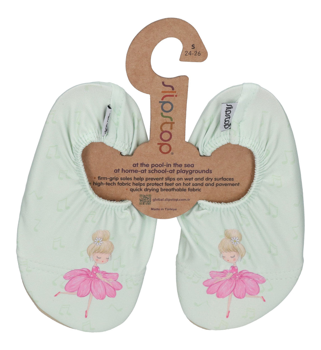 SLIPSTOP Kinder Hausschuhe Badeschuhe TANGO Ballerina Mintgrün