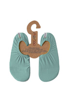 SLIPSTOP Kinder Hausschuhe Badeschuhe MINT BLUE blue