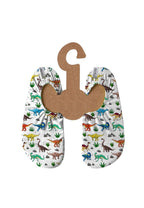 SLIPSTOP Kinder Hausschuhe Badeschuhe ARIZONA Dino white