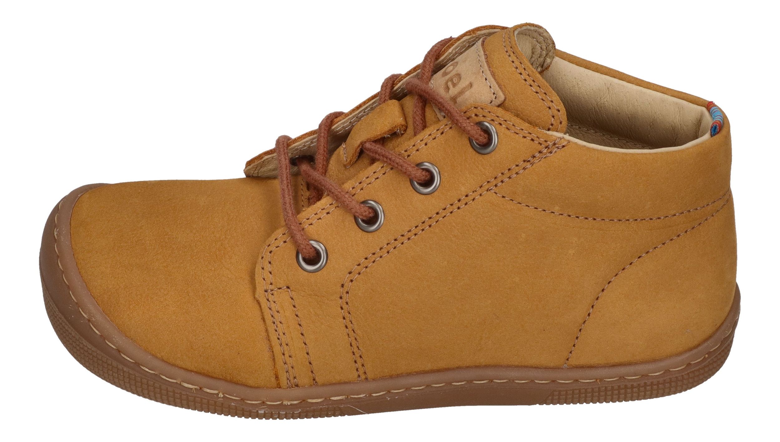KOEL Barefoot Kinderschuhe Schnürer DELI 2.0 cognac
