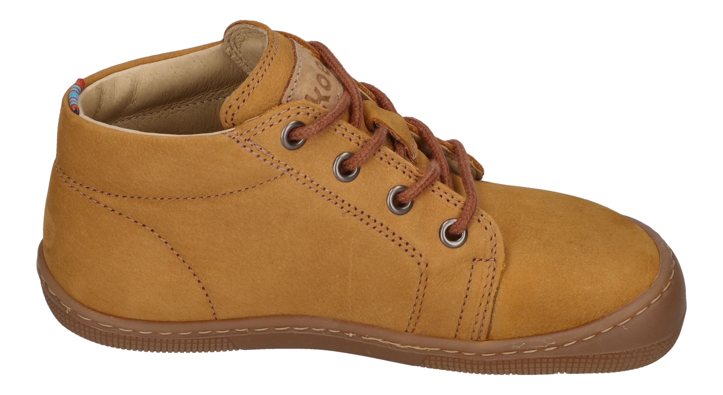 KOEL Barefoot Kinderschuhe Schnürer DELI 2.0 cognac