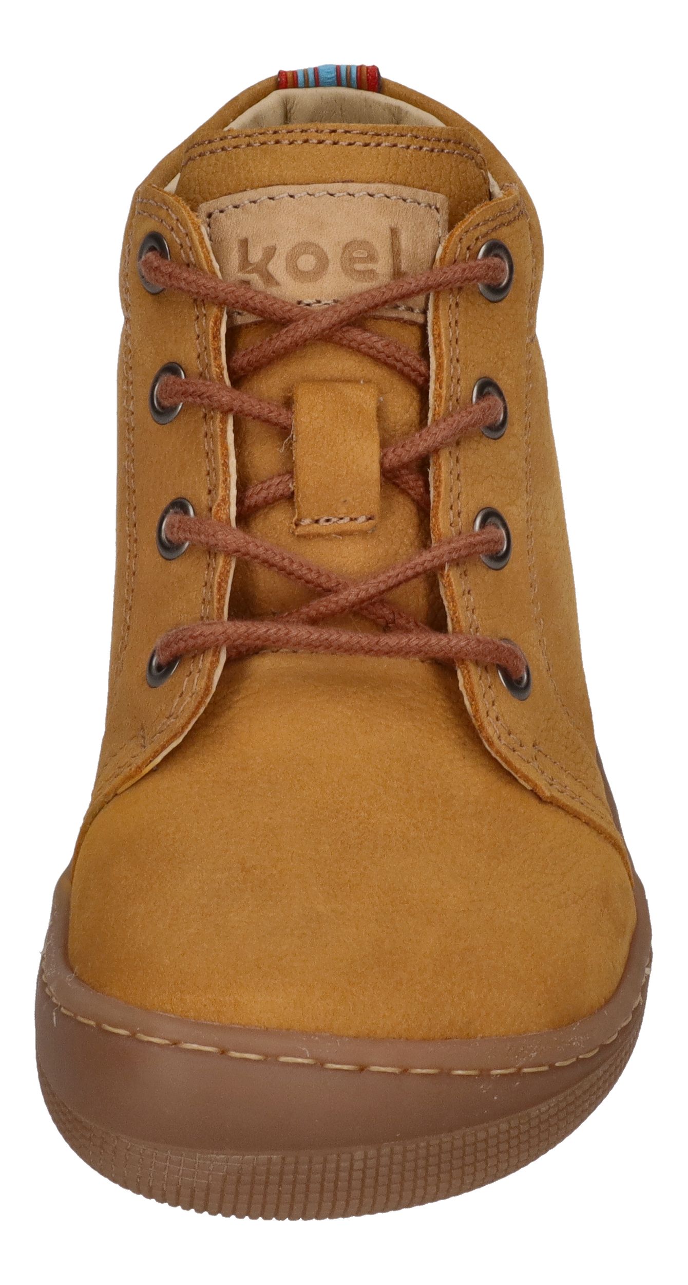 KOEL Barefoot Kinderschuhe Schnürer DELI 2.0 cognac