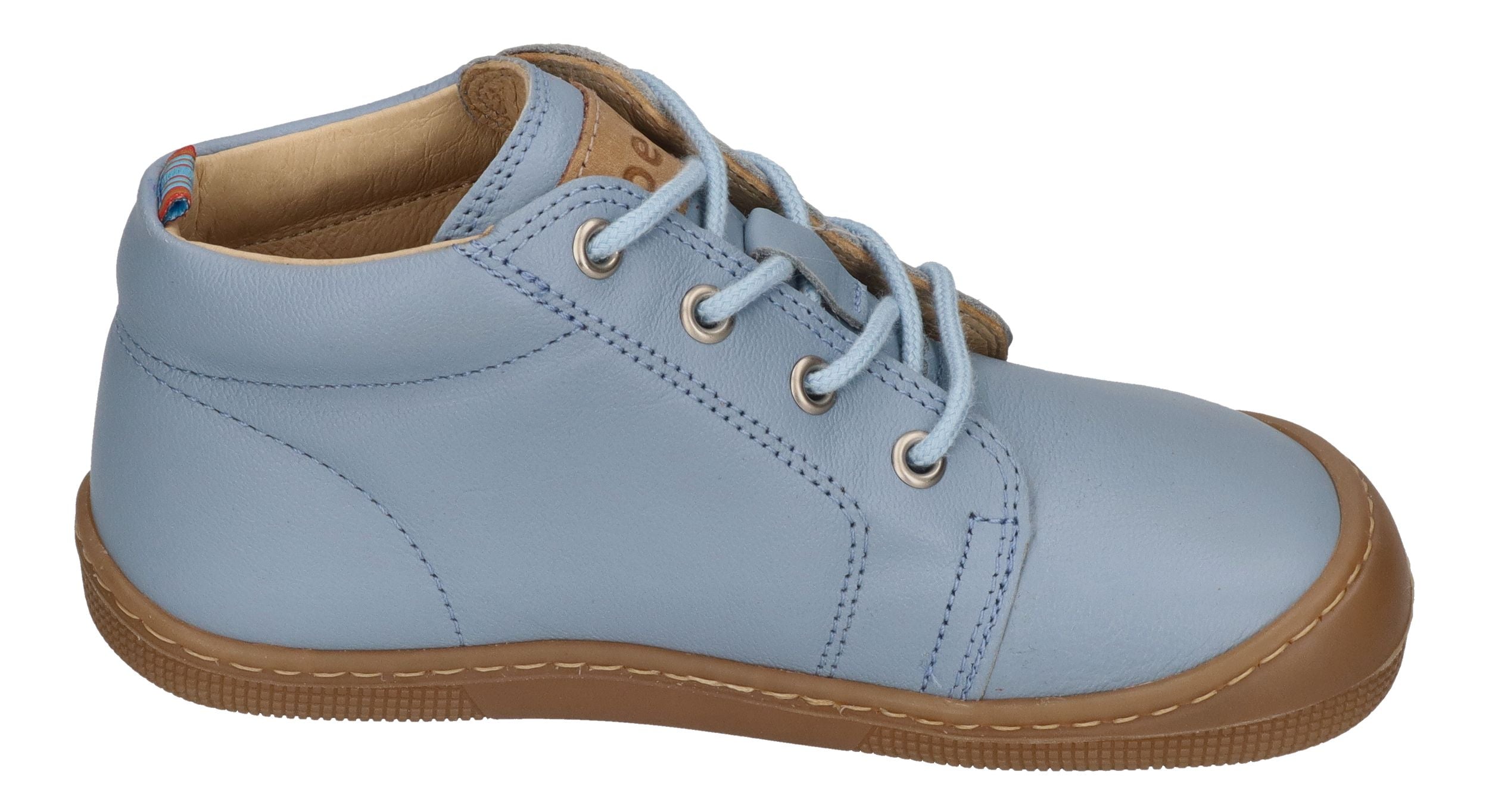 KOEL Barefoot Kinderschuhe Schnürer DELI NAPA - celeste