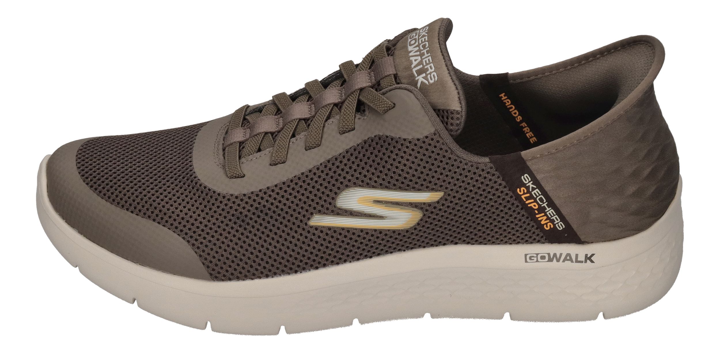 SKECHERS in Übergröße GO WALK FLEX HANDS UP 216324 BRN
