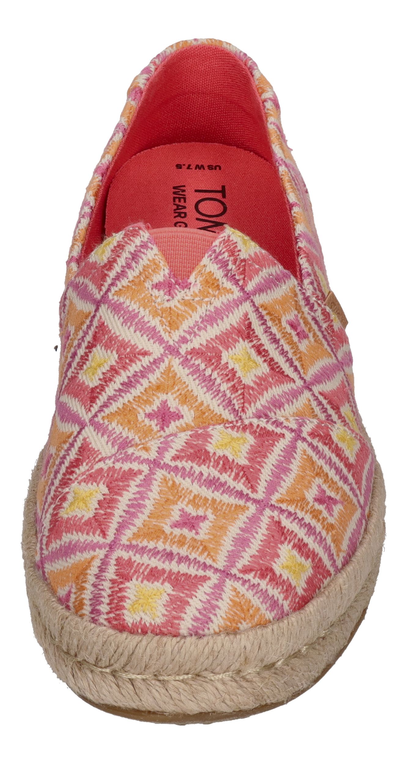 TOMS Damen - ALPARGATA ROPE 2.0 10020707 - pink geometrie