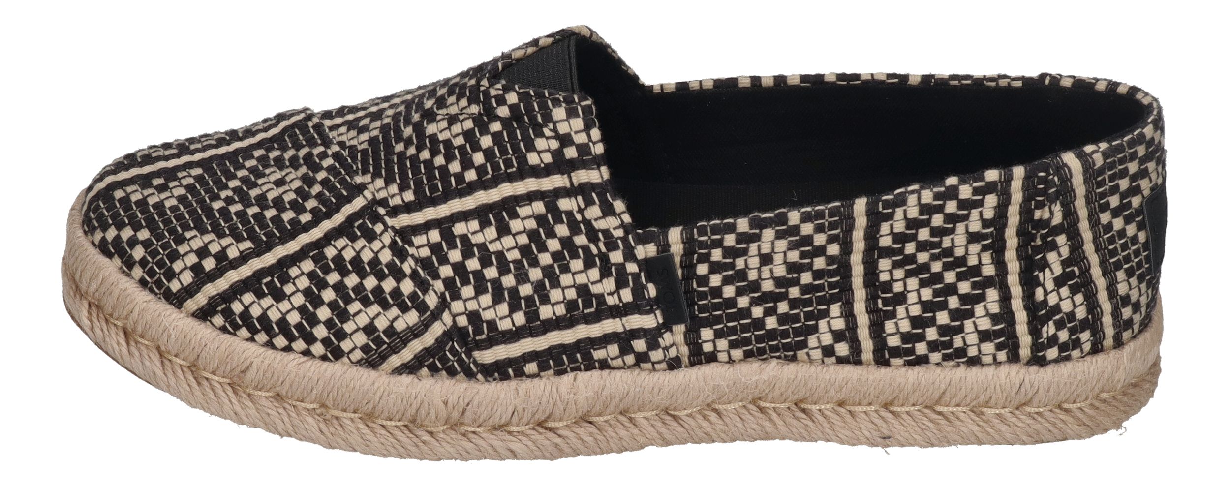 TOMS Damen - ALPARGATA ROPE 2.0 10021886 - black diamond global woven