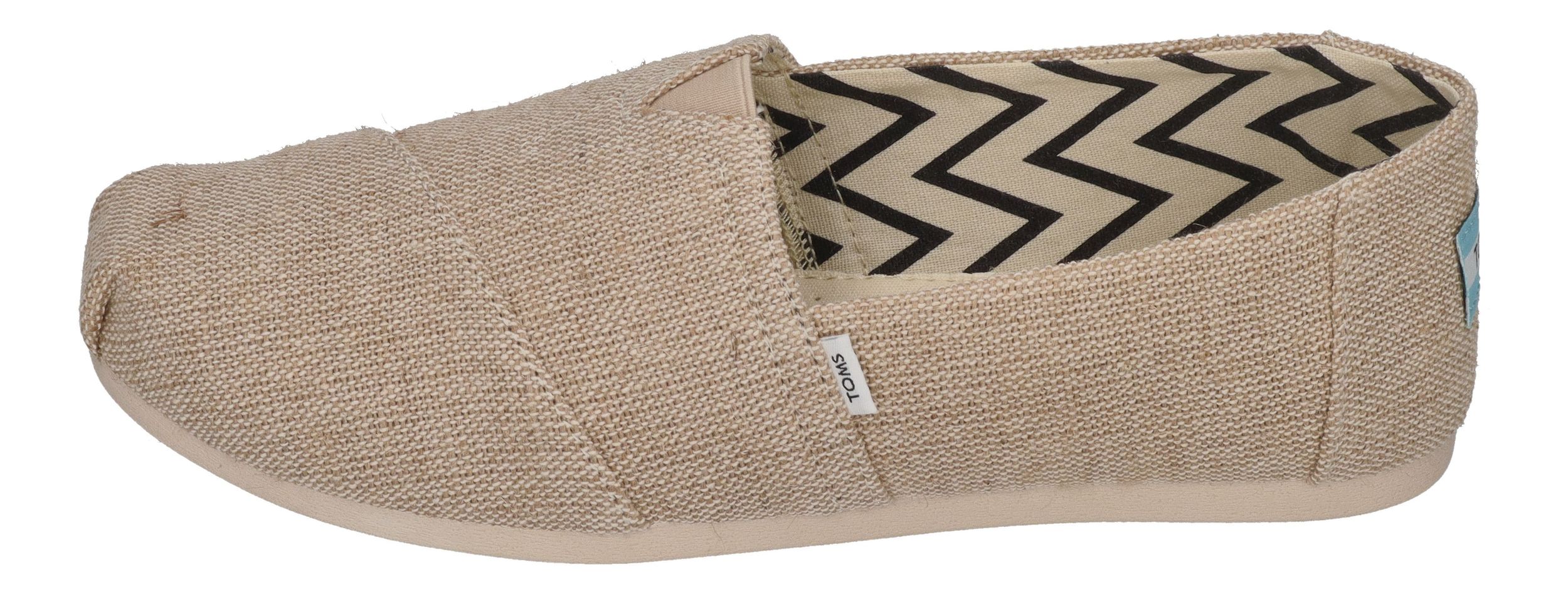 TOMS Damen Espadrilles - ALPARGATA WIDE 10020671 - natural undyed heritage