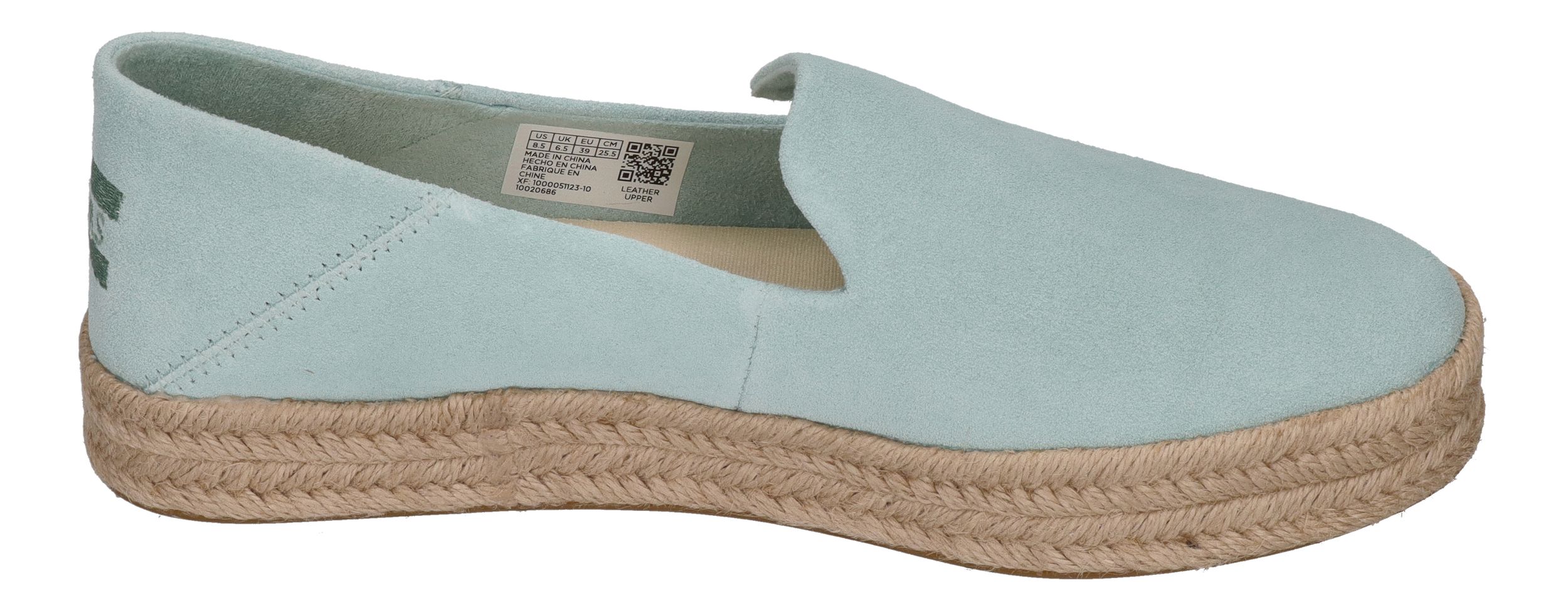 TOMS Damen Espadrilles - CAROLINA 10020686 - light mint suede